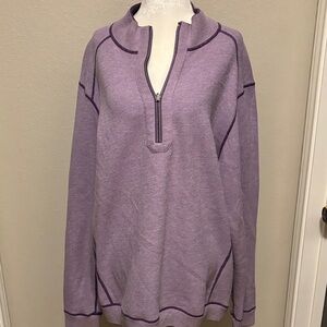 Tommy Bahama Beach Purple Half-Zip Sweater